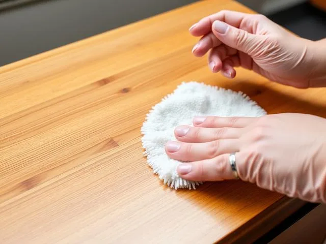 Dust and dirt lifting easily off a coated furniture surface